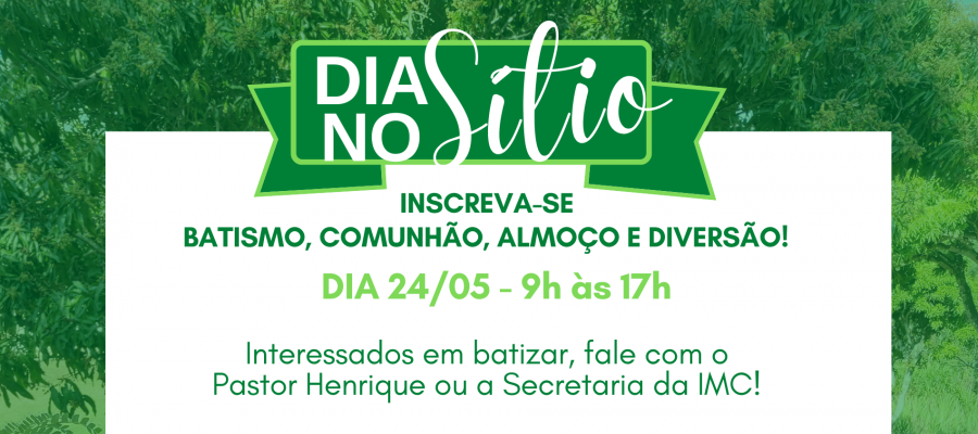DIA NO SITIO!